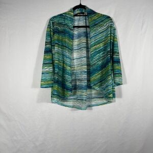 Kasper Blue & Green Cardigan Szz PXL